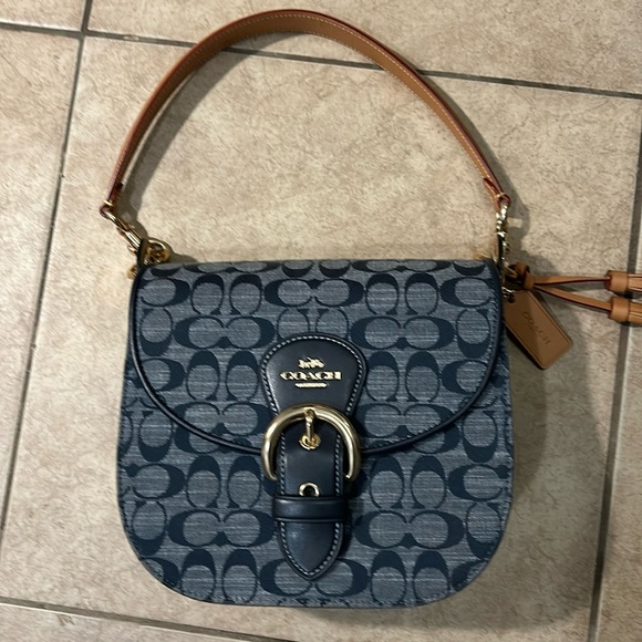 Handbags - Denim Coach Bag